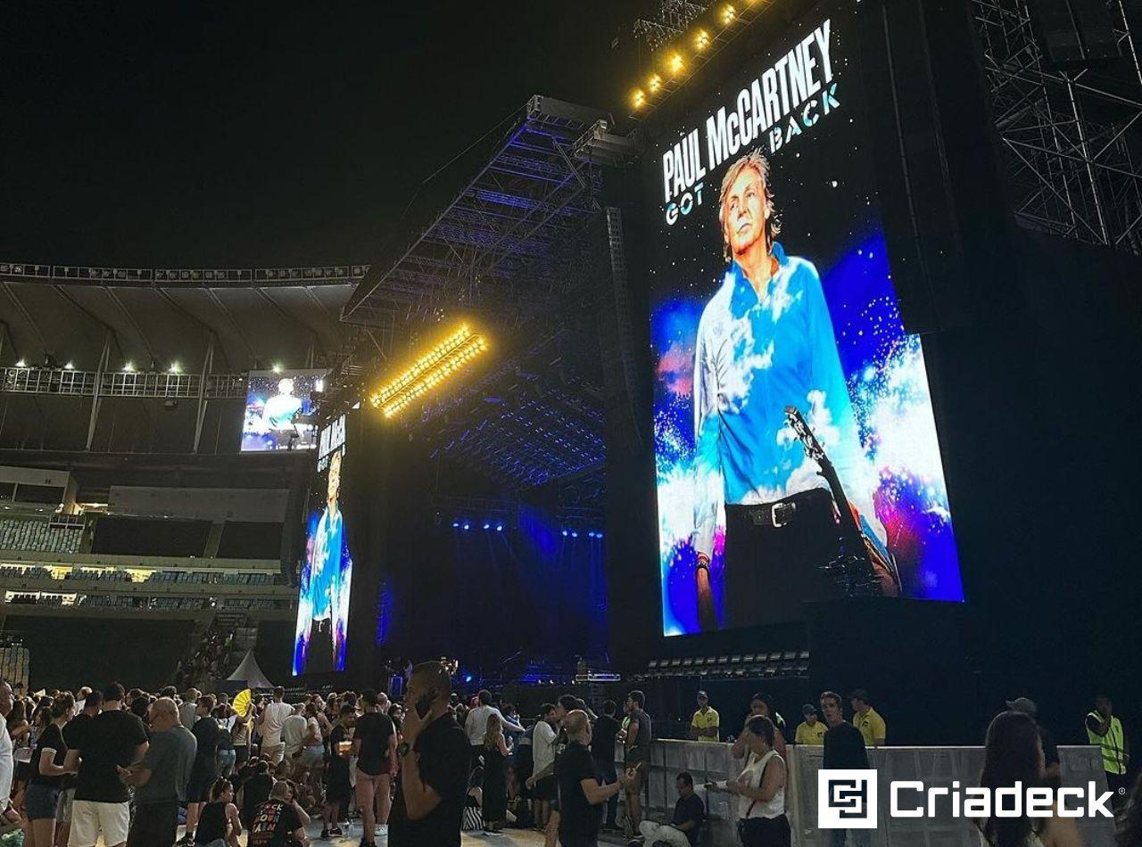 Piso Criadeck Ultra no Paul McCartney - Got Back 2023: Inovação e Segurança no Maracanã.